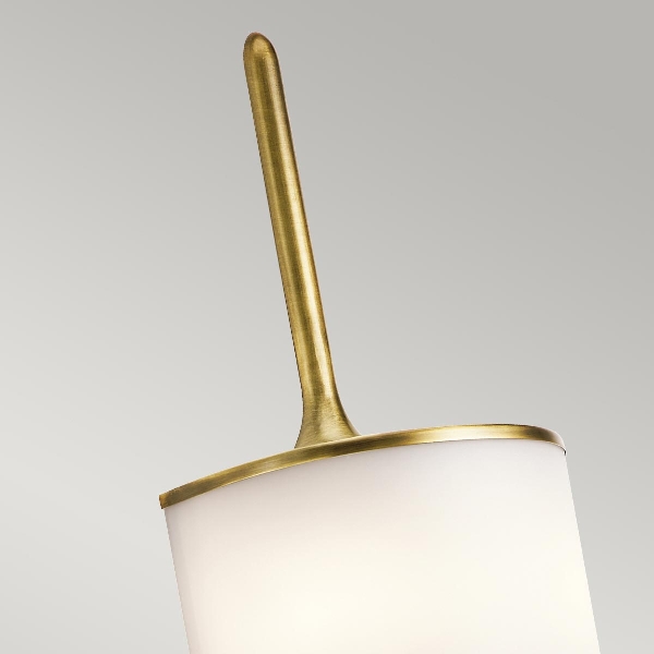 Mona 2 Light Large Wall Light - Natural Brass der Firma Elstead