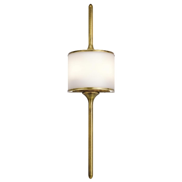 Mona 2 Light Large Wall Light - Natural Brass der Firma Elstead