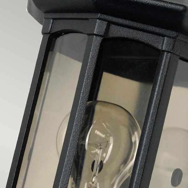 Newbury 1 Light Half Lantern - Black der Firma Elstead