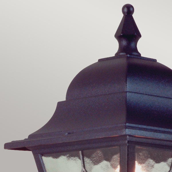 Norfolk 1 Light Up Wall Lantern - Black der Firma Elstead