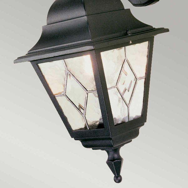Norfolk 1 Light Down Wall Lantern - Black der Firma Elstead