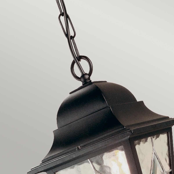 Norfolk 1 Light Chain Lantern - Black der Firma Elstead