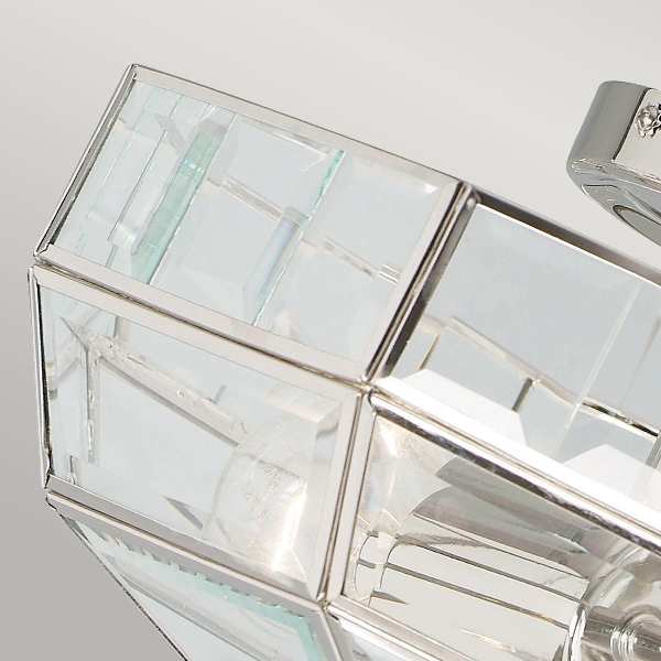 Old Park 2 Light Semi-Flush - Polished Nickel der Firma Elstead