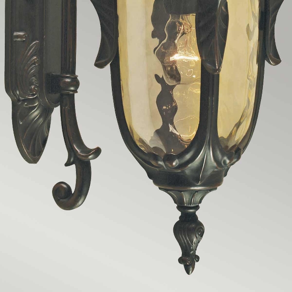 Philadelphia 1 Light Medium Down Wandlaterne - Altbronze der Firma Elstead