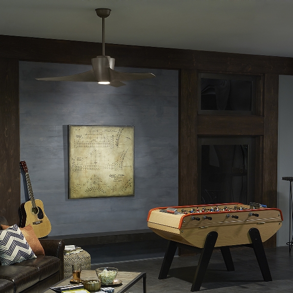 Phree - 56in / 142cm Ventilator - Gebürstetes Nickel der Firma Elstead