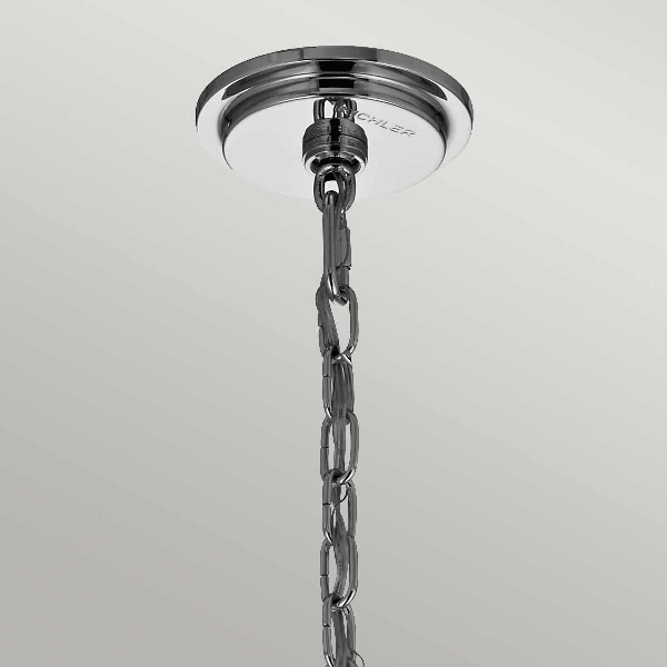 Piper 6 Licht-Kronleuchter/-Hängeleuchte - Poliertes Chrom der Firma Elstead