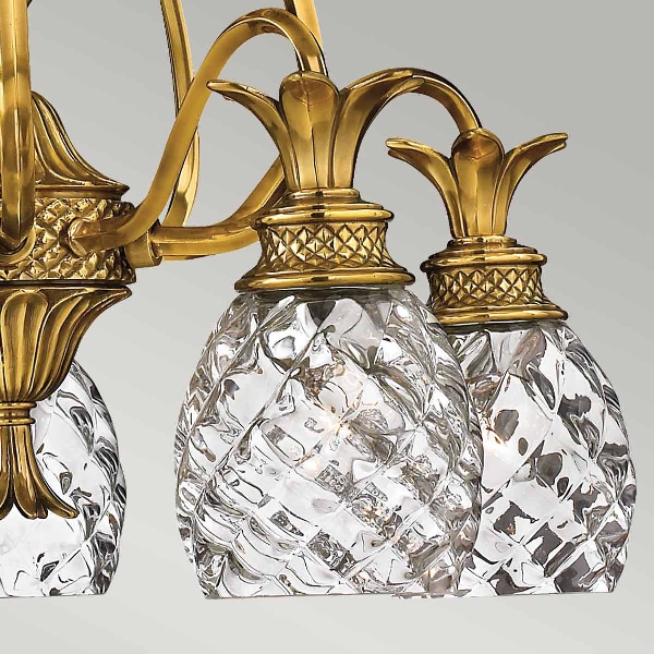 Plantation 5 Licht Kronleuchter - Brüniertes Messing der Firma Elstead