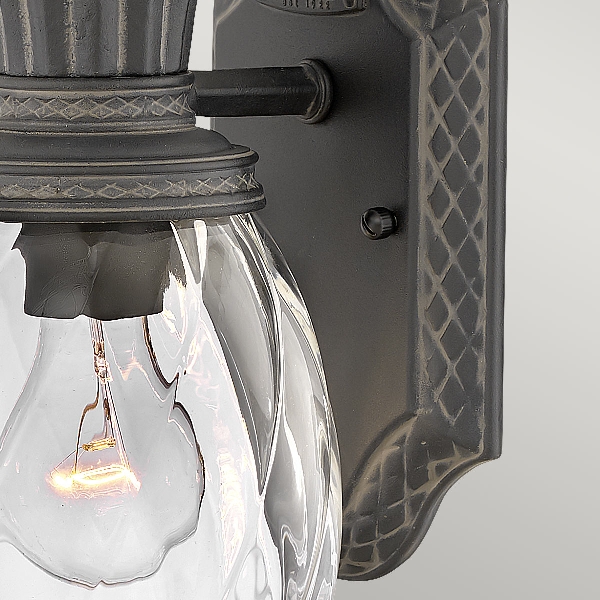 Plantation 1lt Kleine Wandlaterne - Museum Schwarz der Firma Elstead