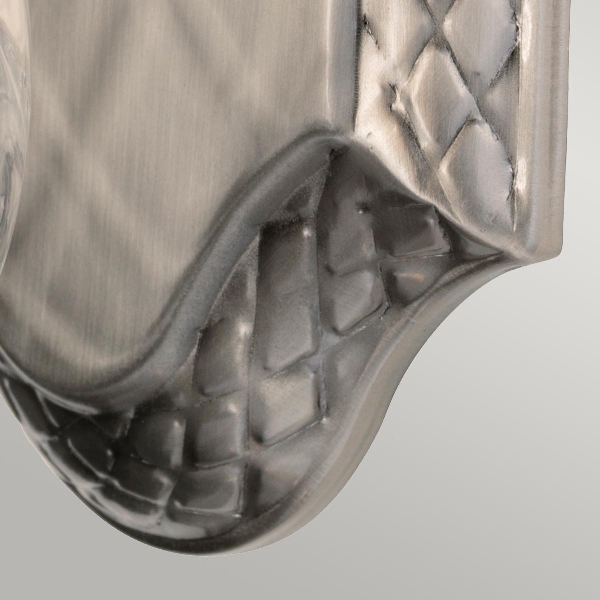 Plantation 1 leichte Wandleuchte - Nickel poliert, antik der Firma Elstead