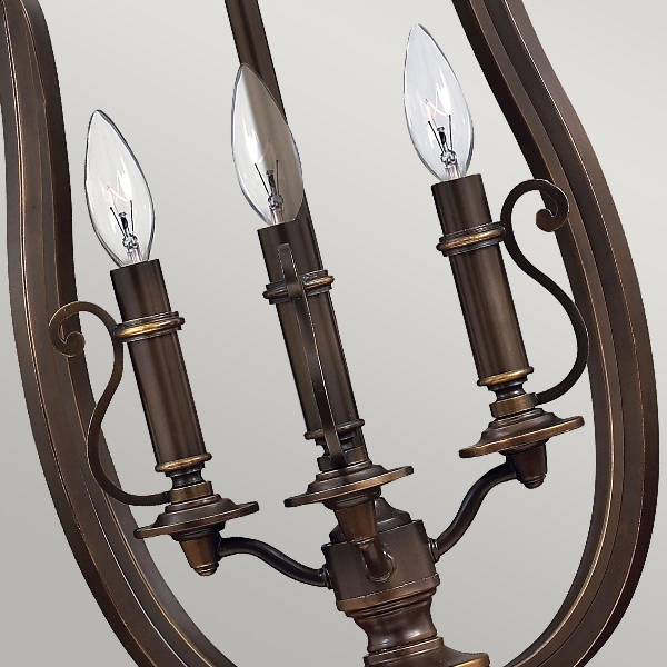 Plymouth 4 Leuchtende Pendelleuchte - Alte Bronze der Firma Elstead