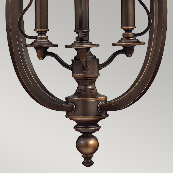 Plymouth 4 Leuchtende Pendelleuchte - Alte Bronze der Firma Elstead