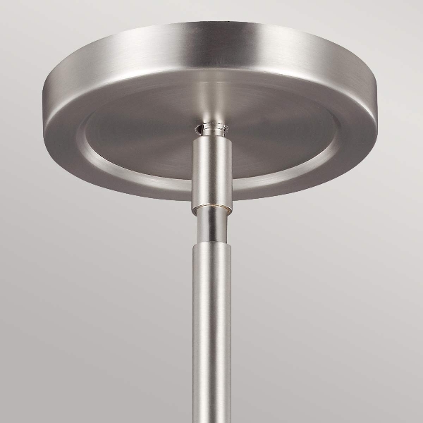 Prospect Park 4 Licht Uplight Pendelleuchte - Satin Nickel mit Chrom der Firma Elstead