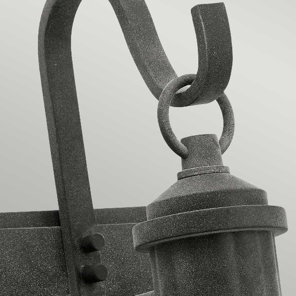 Riverwood Medium Wall Lantern - Weathered Zinc der Firma Elstead