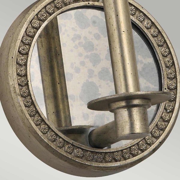 Rosalie 1 leichte Wandleuchte - Sterling Gold der Firma Elstead