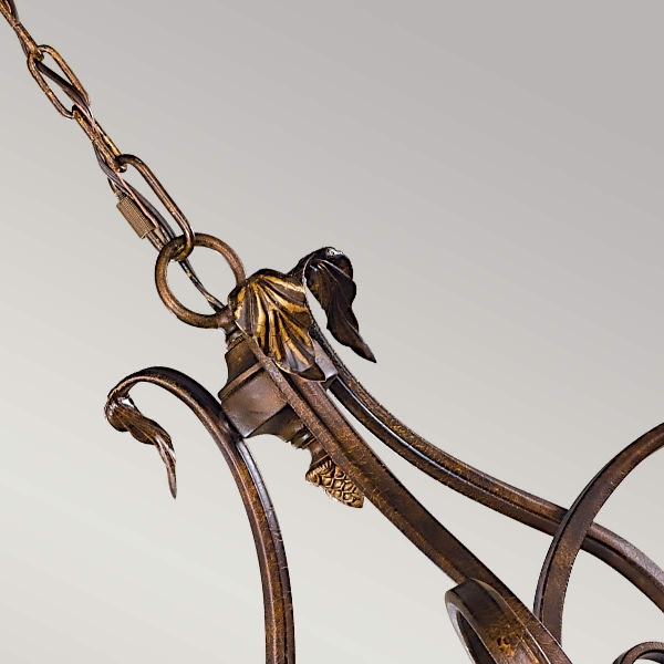 Sonoma Valley lustre à 3 lumières - écaille vieillie der Firma Elstead