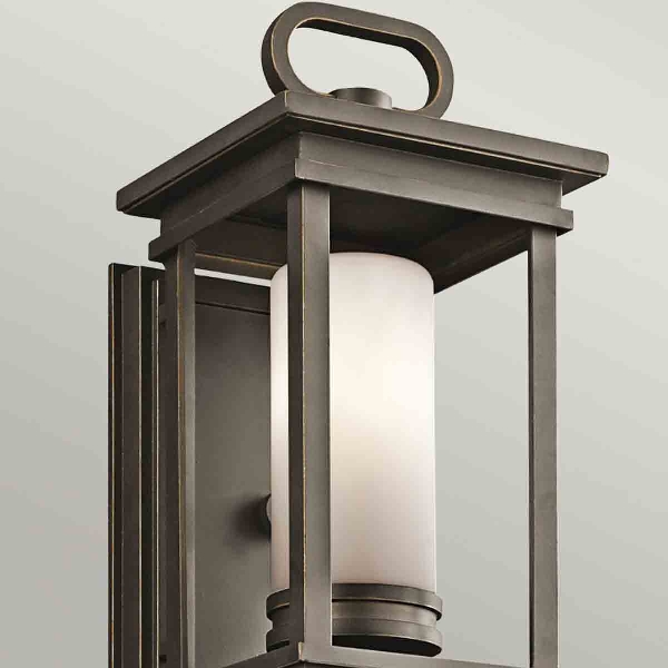 South Hope 1 Licht kleine Wandlaterne - Rubbed Bronze der Firma Elstead