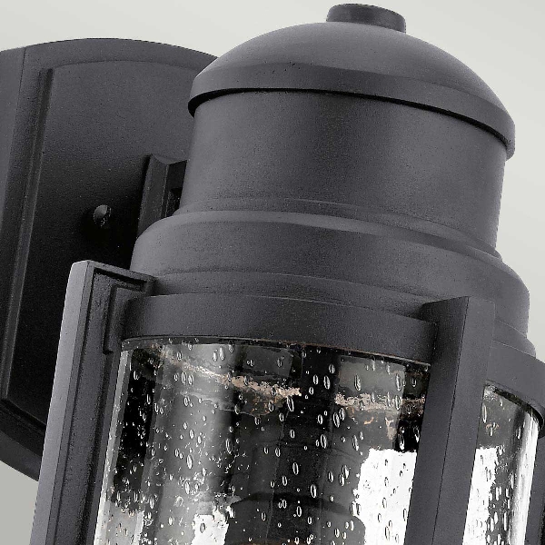 Suri 1 Licht große Wandlaterne - Schwarz strukturiert der Firma Elstead