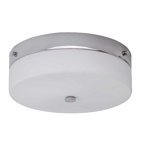 Tamar 1 lumière grande affleurante - chrome poli der Firma Elstead