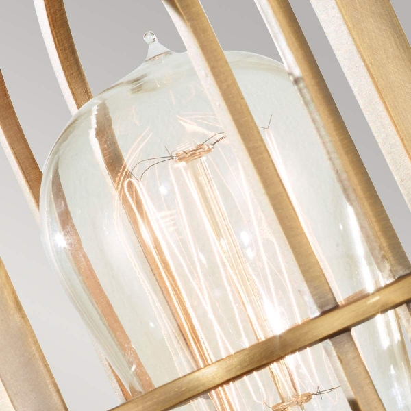 Urban Renewal 1 leichte Wandleuchte - Dunkles antikes Messing der Firma Elstead