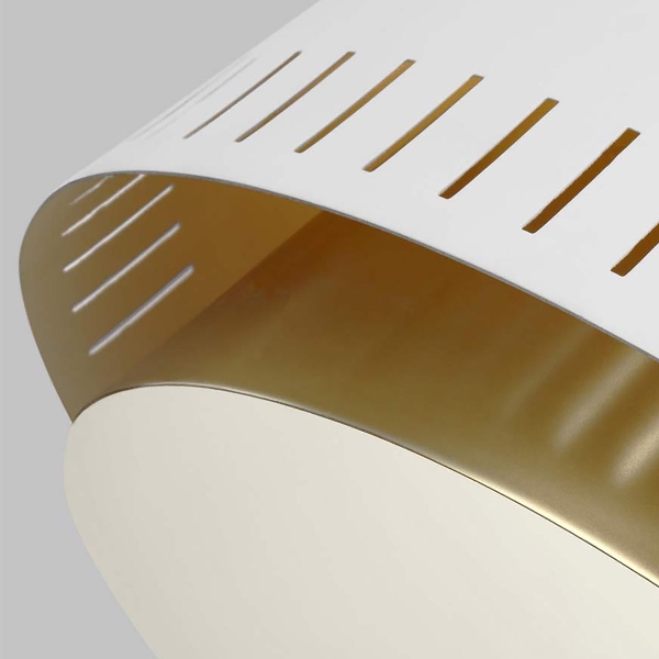 Carter 1 Leuchtende Hängeleuchte - Stil B - Mattes Weiß der Firma Elstead