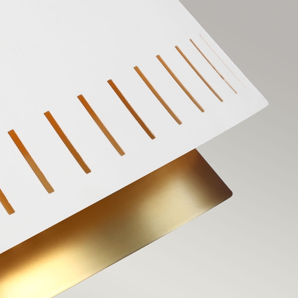 Carter 1 Leuchtende Hängeleuchte - Stil B - Mattes Weiß der Firma Elstead