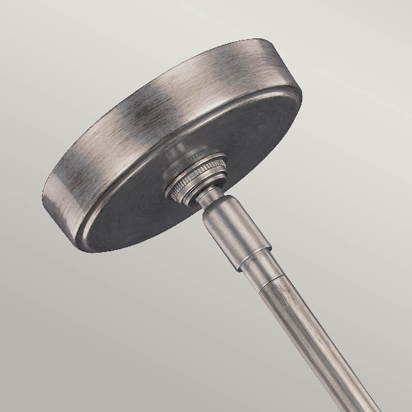 Kenney 3 Leuchtende Pendelleuchte - Sunrise Silber der Firma Elstead