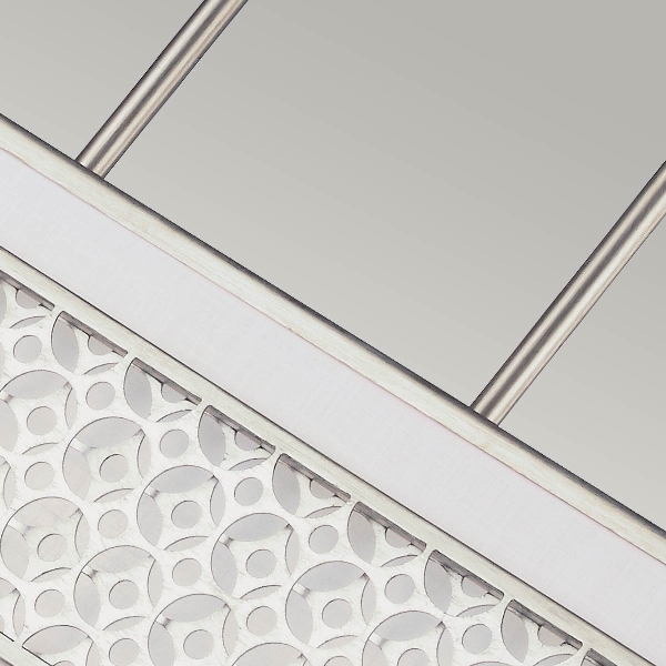 Kenney 5 Licht Insel Kronleuchter - Sunrise Silber der Firma Elstead