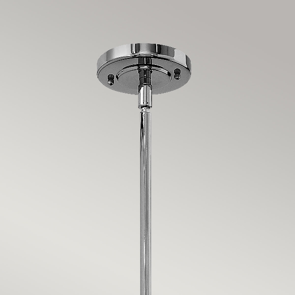 Amelia 1 Leuchte Medium Pendelleuchte - Nickel poliert der Firma Elstead