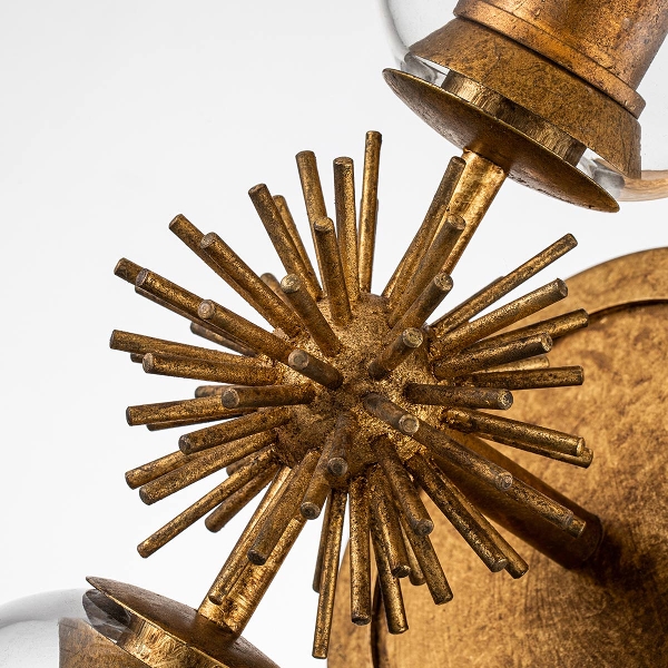 Staring 2 lt Wandleuchte - Distressed Gold der Firma Elstead