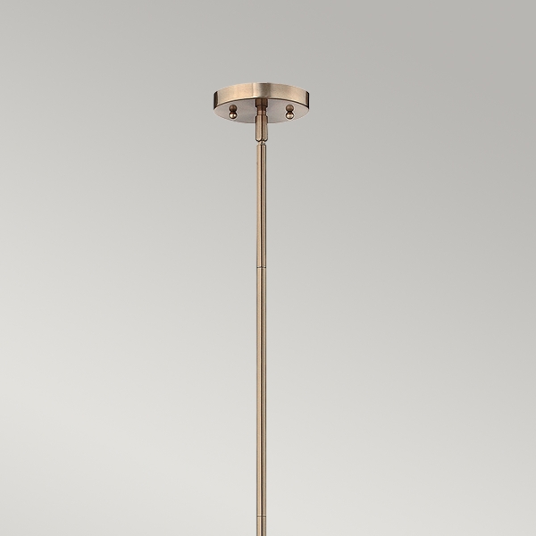 Congress 1 Light Pendelleuchte - Gebürstetes Karamell der Firma Elstead