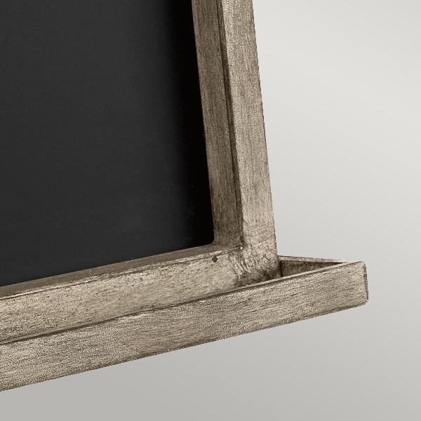 Kreidetafel 1 Licht Wandleuchte - verwittertes Zink der Firma Elstead