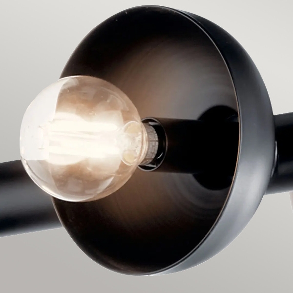 Palta 10 lt Lineare Pendelleuchte - Satinschwarz der Firma Elstead