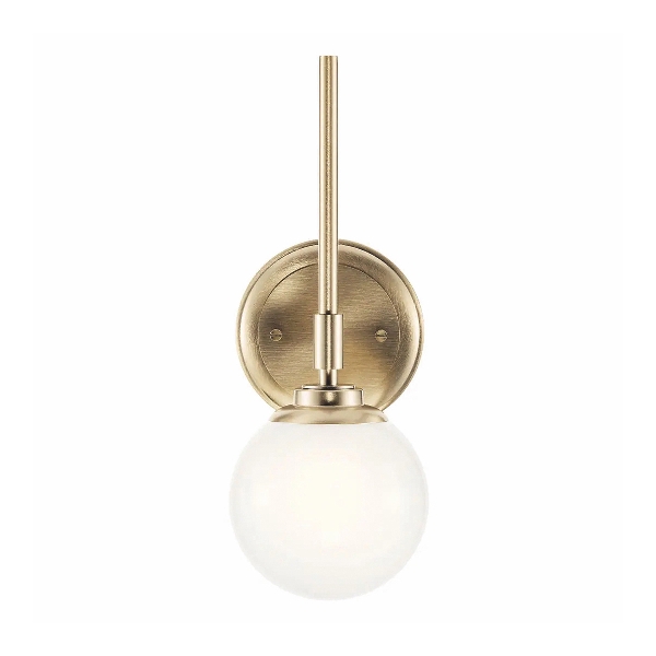 Benno 1 lt Wandleuchte - Champagner Bronze der Firma Elstead