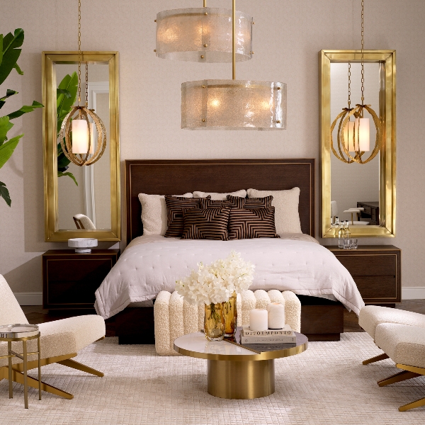 Spiegel Magenta rechteckig S der Firma Eichholtz