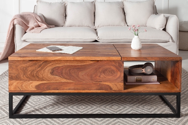Couchtisch MAKASSAR mit Funktion höhenverstellbar der Firma Casa Élite