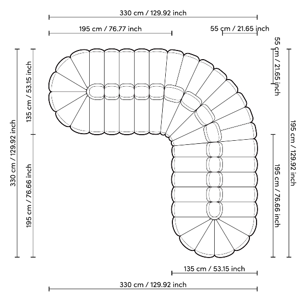 Sofa Alison der Firma Eichholtz
