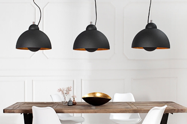 Hängeleuchte STUDIO 3s schwarz gold der Firma Casa Élite