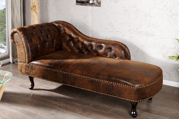 Recamiere CHESTERFIELD antik braun der Firma Casa Élite