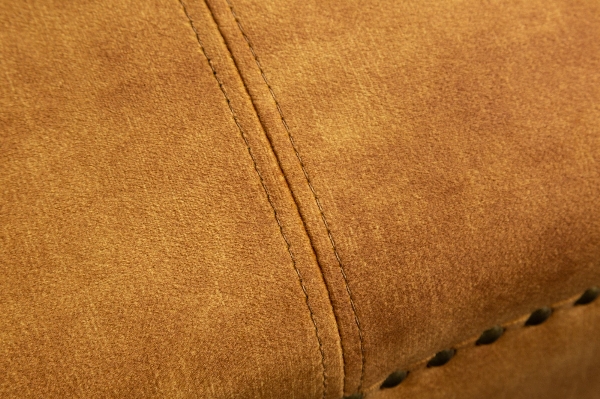 Recamiere CHESTERFIELD 170cm Samt senfgelb der Firma Casa Élite