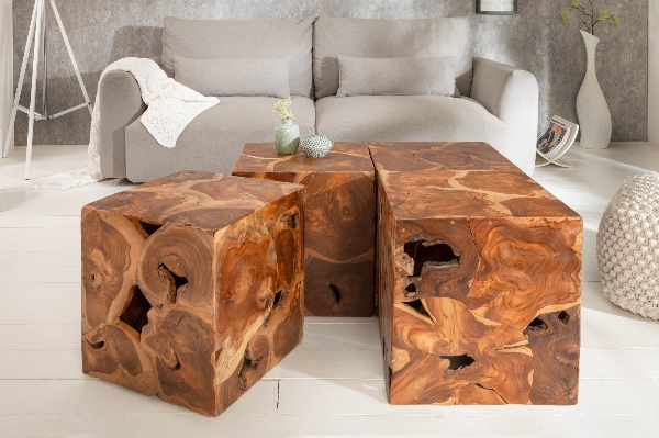 Beistelltisch Hocker SQUARE  der Firma Casa Élite