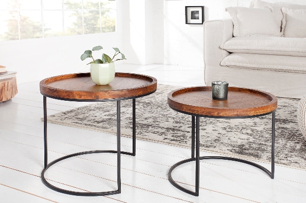 Beistelltisch MAKASSAR 2er Set der Firma Casa Élite