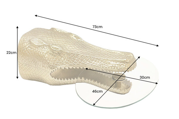 Side table WILDLIFE CROCODILE  der Firma Casa Élite