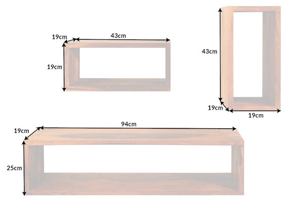 Wall shelf HEMINGWAY  der Firma Casa Élite