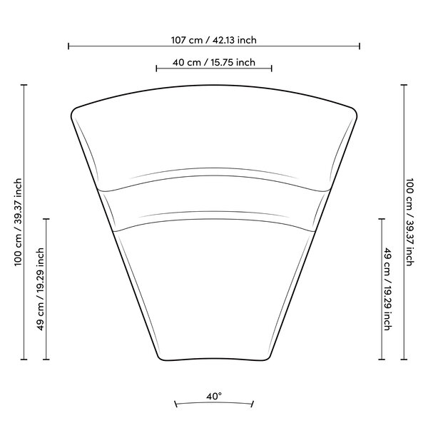 Modulares Sofa Lindau Innenecke der Firma Eichholtz