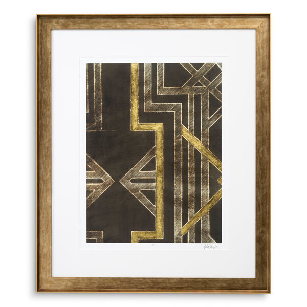 Druck Spaliermuster von Ethan Harper I 2er-Set der Firma Eichholtz