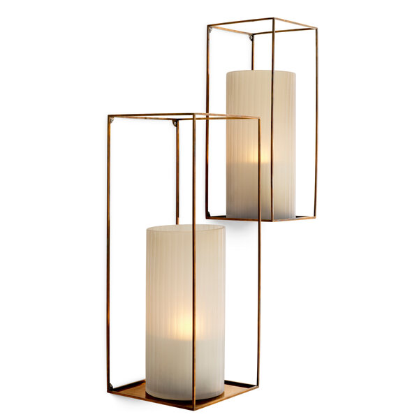 Wandregal Deco rechteckig 2er-Set der Firma Eichholtz