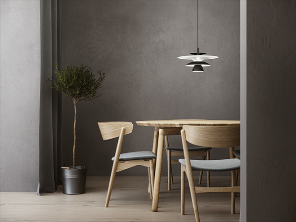 Picasso pendant D380 flat black G9 der Firma Belid Leuchten
