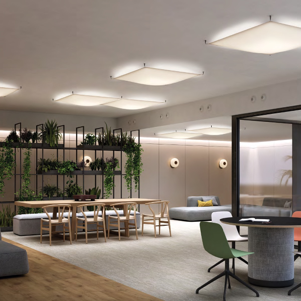 Veroca 2 Deckenleuchte 105x105 der Firma B.Lux