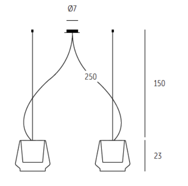 ALEVE Hängeleuchte Doppelpendel der Firma Casablanca Leuchten