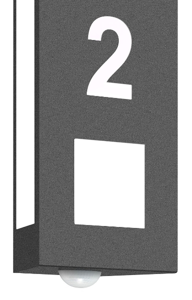 Wandaußenleuchte 22/HN/BM mit Bewegungsmelder der Firma CMD